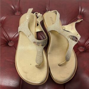 Michael Kors Glittering Gold Sandals